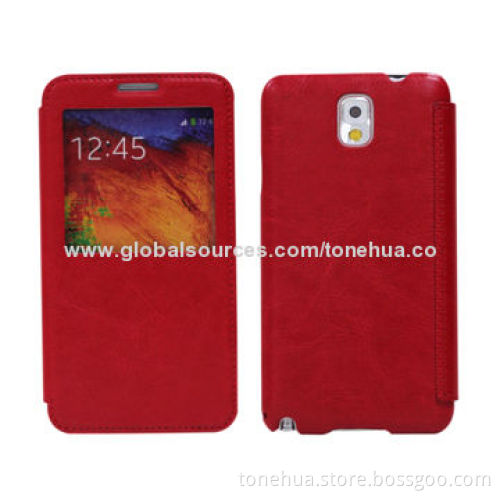 Hot Sale Crazy Horse Pattern Luxury Leather Case for Samsung Galaxy Note 3